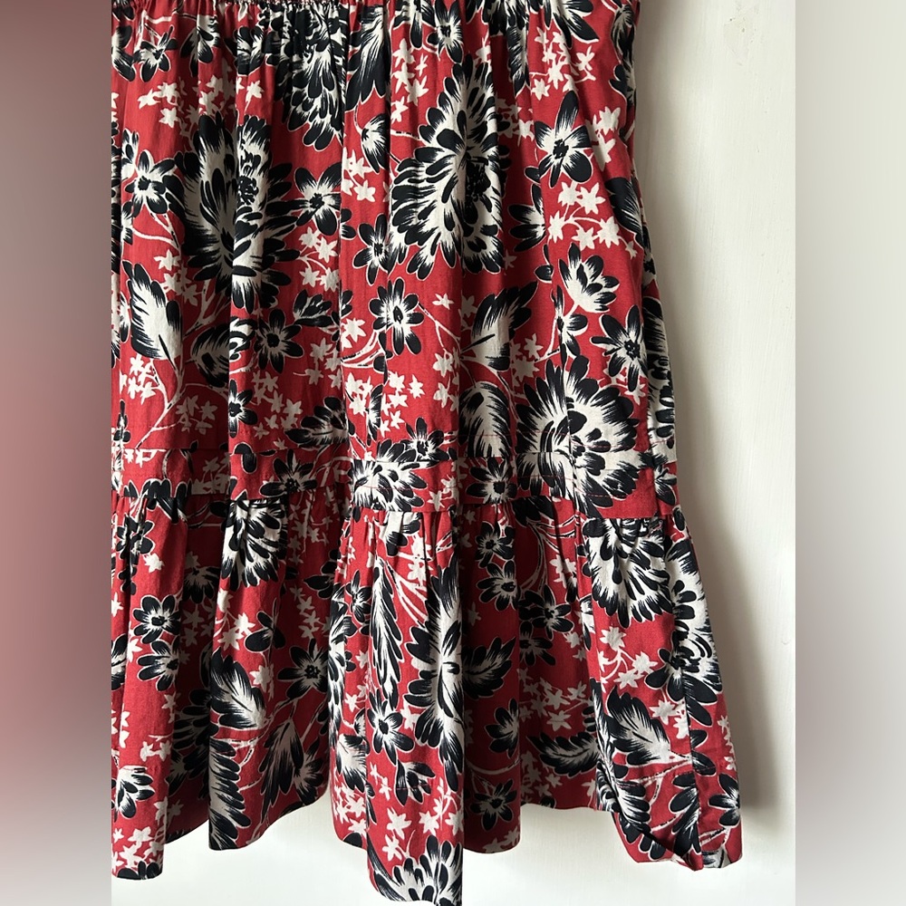 Anthropologie Somerset mini dress red and black print - Picture 5 of 7